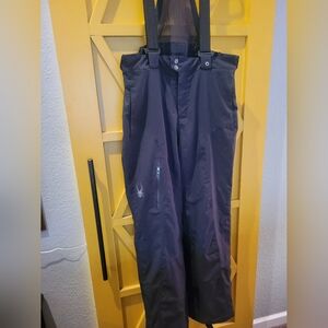 Thinsulate Spyder Insulation Unisex Black Ski Trousers with Suspenders